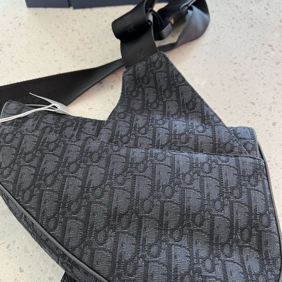 Dior Saddle bag - Black Dior Oblique Jacquard - Picture 5 of 9